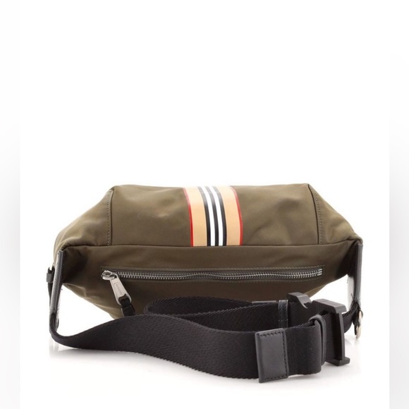 Burberry Sonny Belt Bag Logo Print Nylon Green - Picture 3 of 7